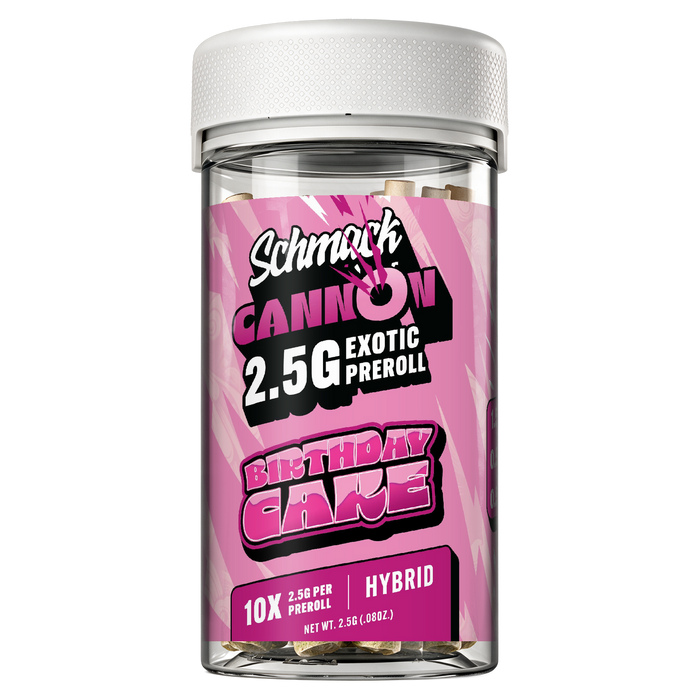 CANNON 2.5G PREROLL 10PK JAR