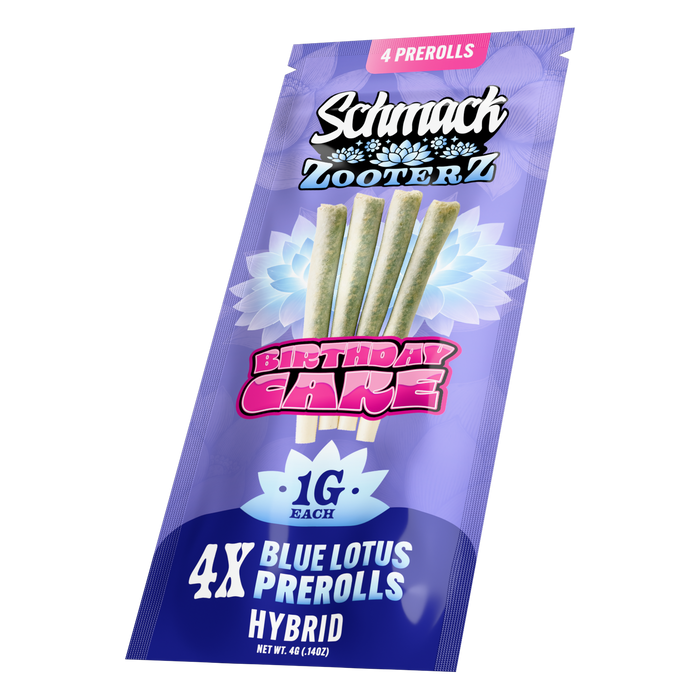 ZOOTERZ 4G BLUE LOTUS PREROLLS 4PK