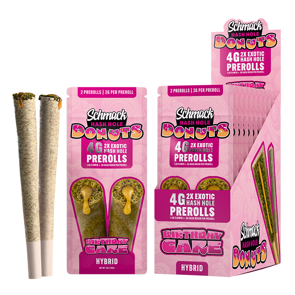DONUTS HASH INFUSED 4G PREROLL | BIRTHDAY CAKE