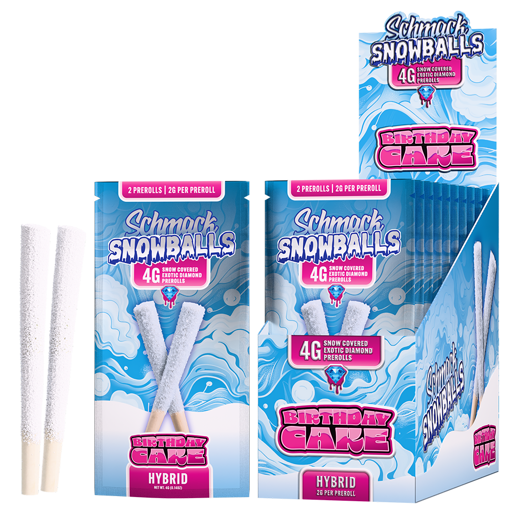 SNOWBALLS COATED 4G PREROLL | BIRTHDAY CAKE