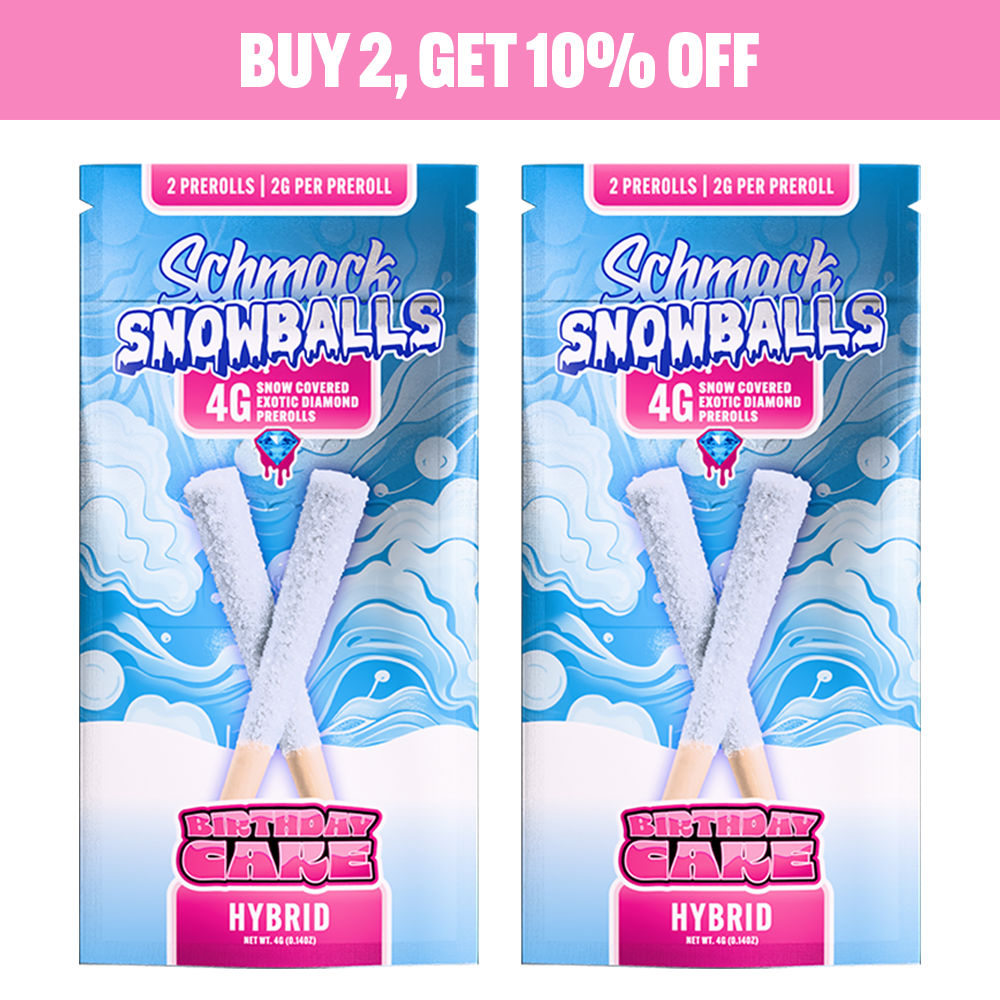 SNOWBALLS COATED 4G PREROLL | BIRTHDAY CAKE