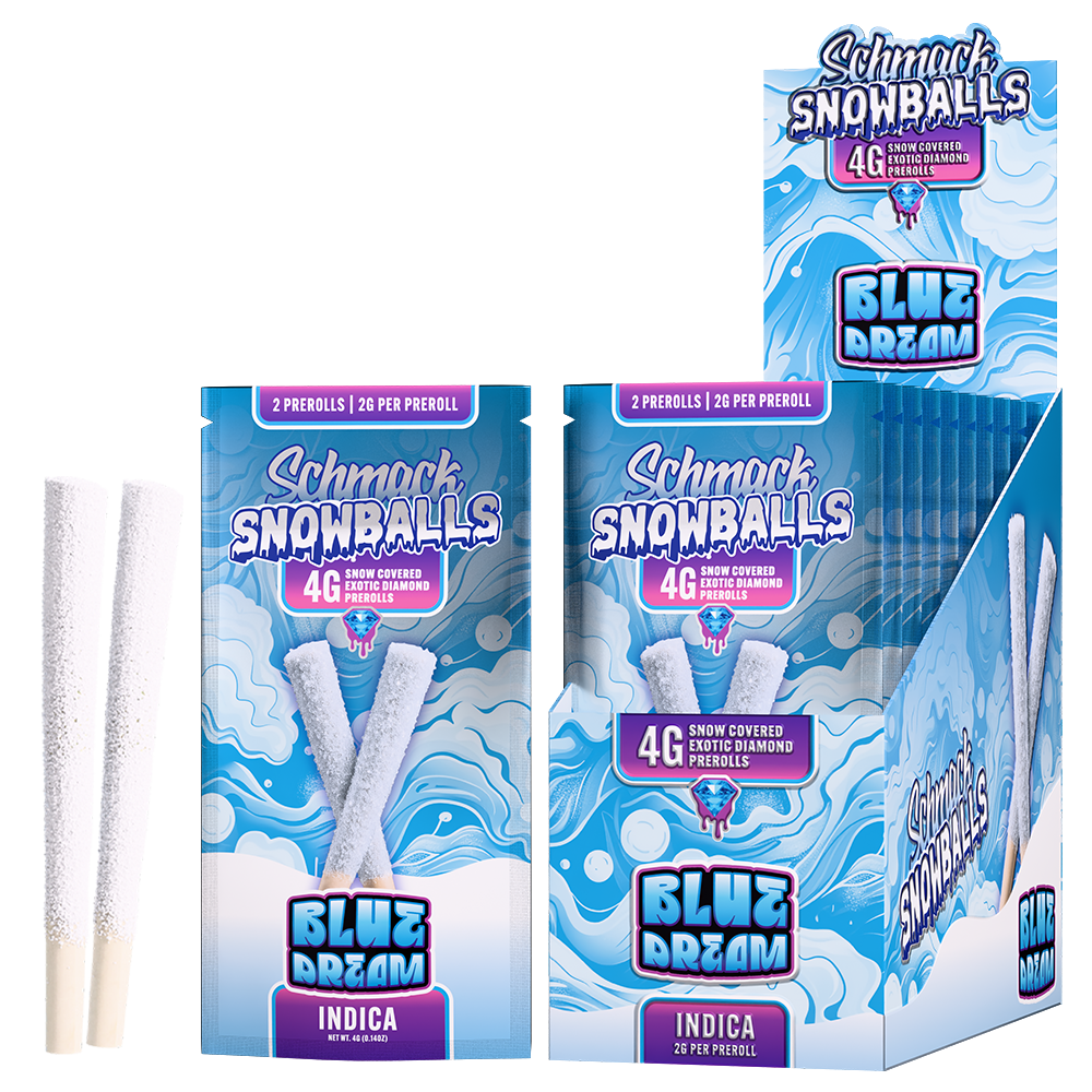SNOWBALLS COATED 4G PREROLL | BLUE DREAM