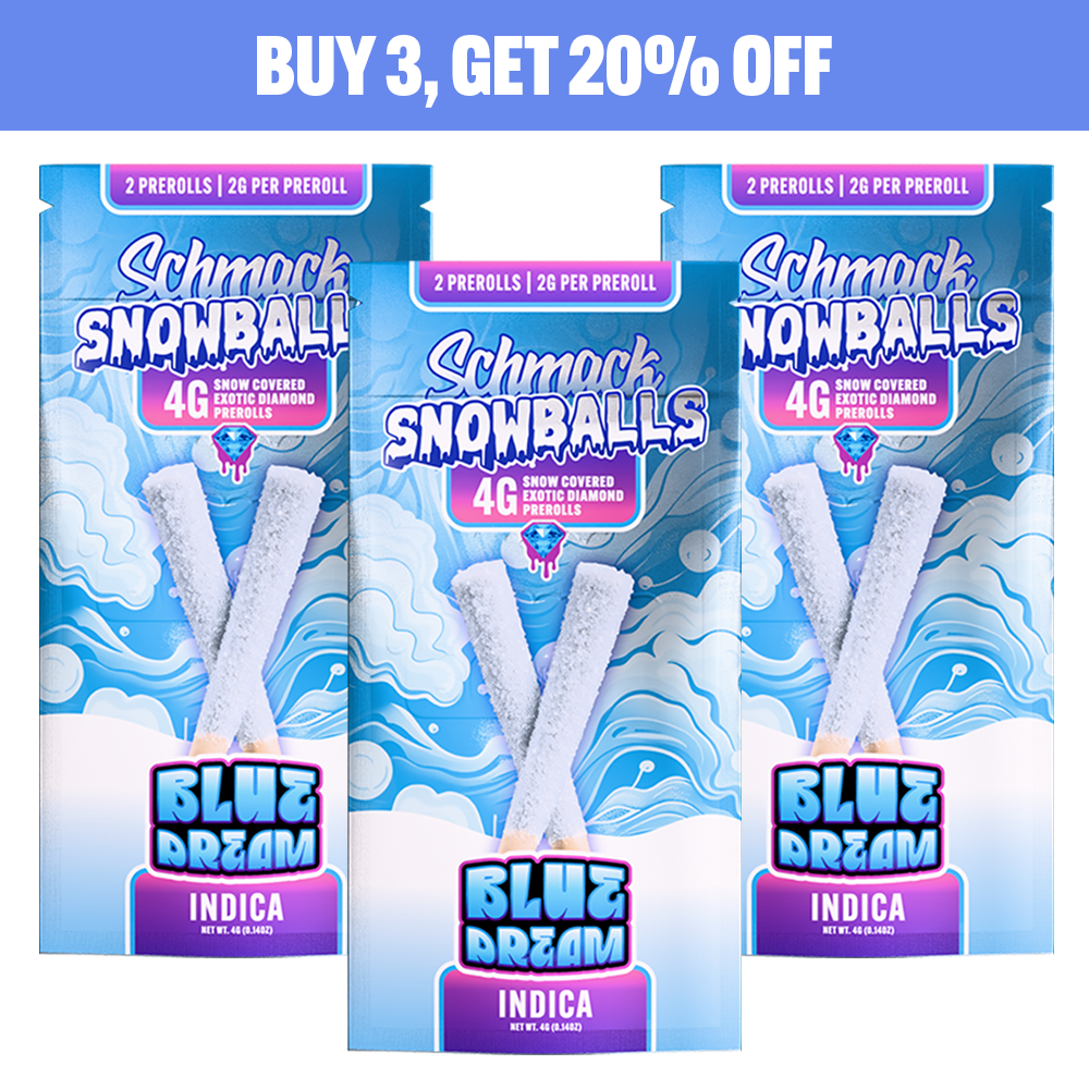 SNOWBALLS COATED 4G PREROLL | BLUE DREAM