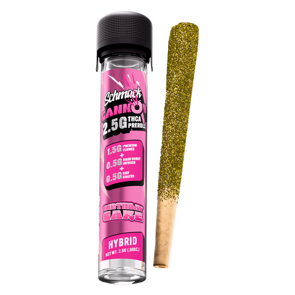CANNON KIEF COATED & HASH INFUSED 2.5G PREROLL | BIRTHDAY CAKE