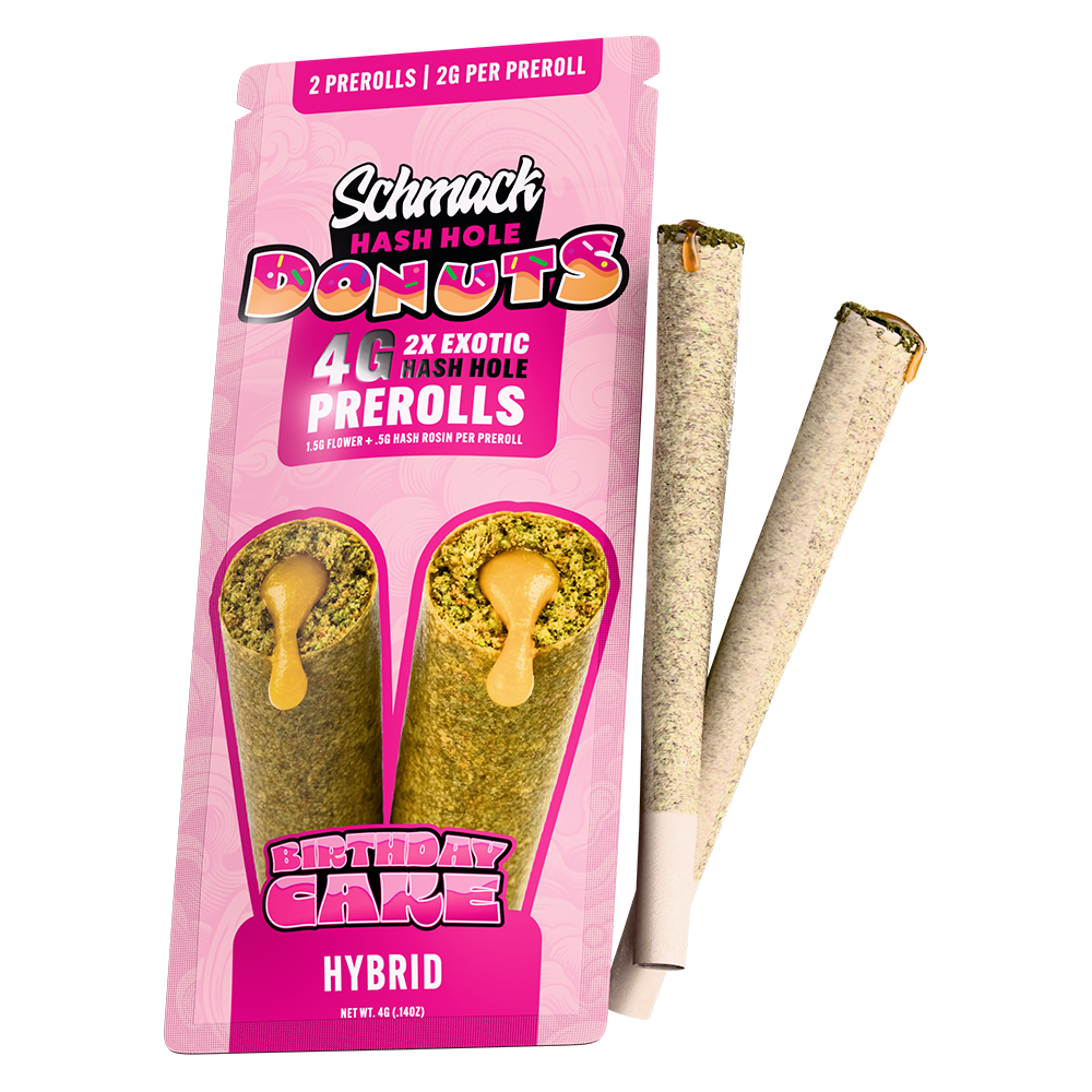 DONUTS HASH INFUSED 4G PREROLL | BIRTHDAY CAKE