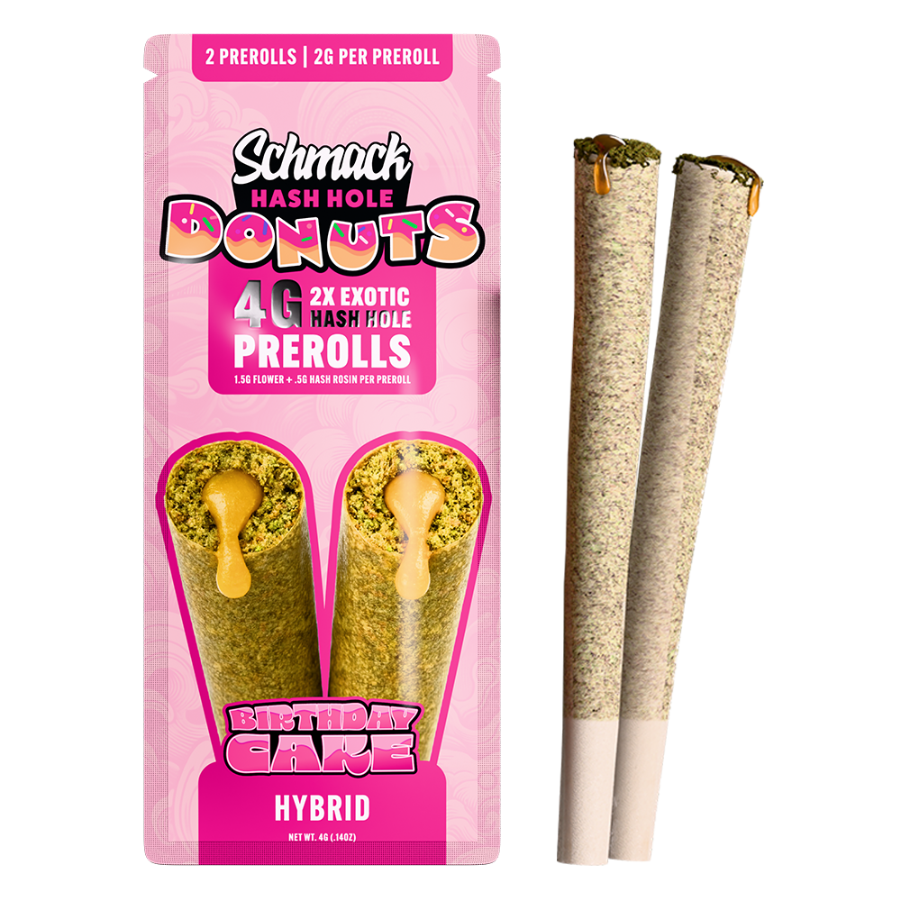 DONUTS HASH INFUSED 4G PREROLL | BIRTHDAY CAKE
