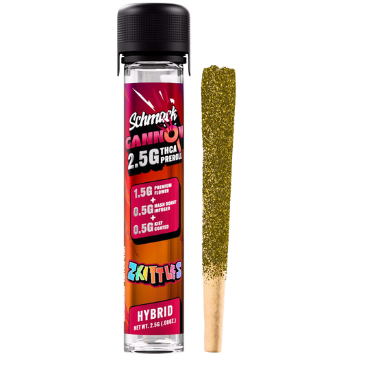 CANNON KIEF COATED & HASH INFUSED 2.5G PREROLL | ZKITTLES