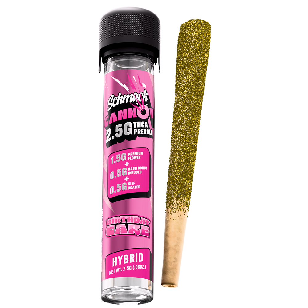 CANNON KIEF COATED & HASH INFUSED 2.5G PREROLL | BIRTHDAY CAKE