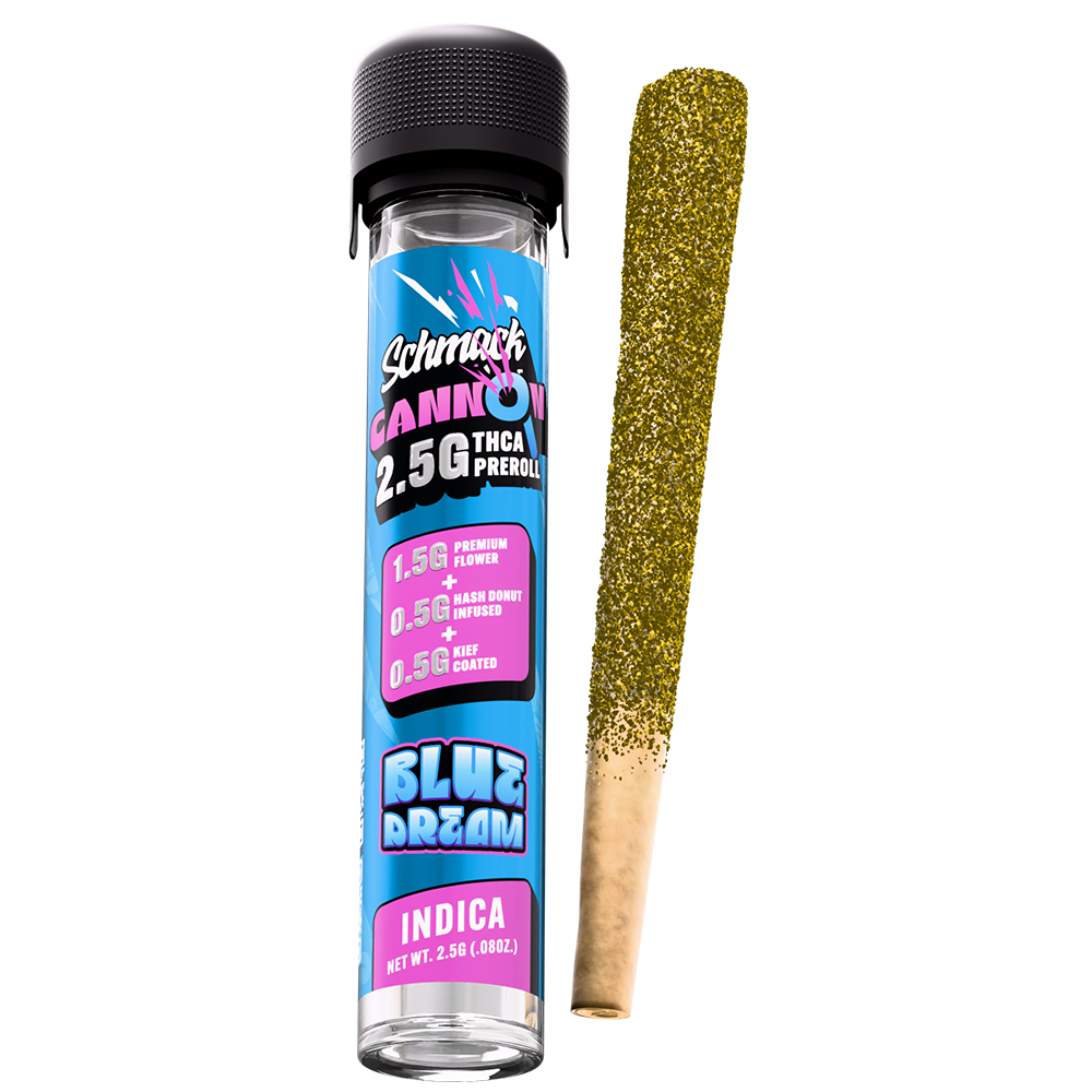 CANNON KIEF COATED & HASH INFUSED 2.5G PREROLL | BLUE DREAM