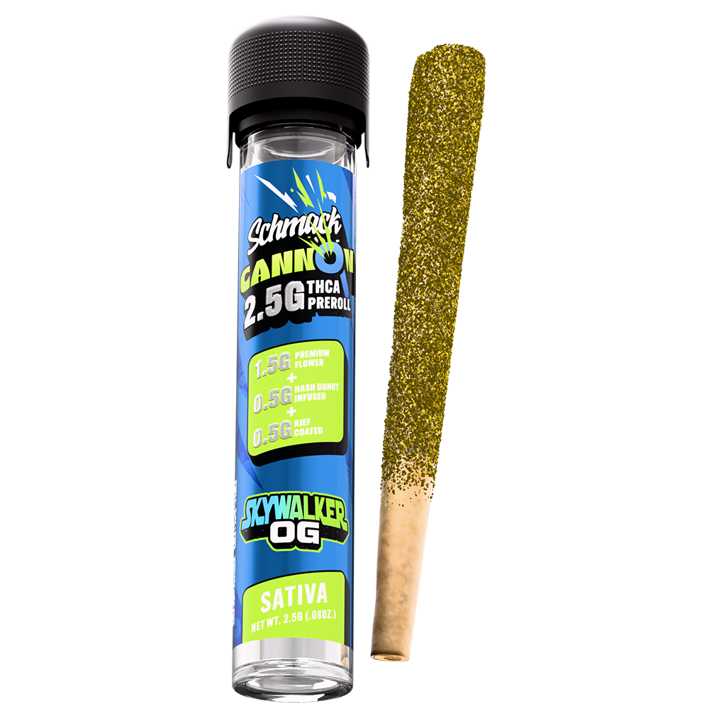 CANNON KIEF COATED & HASH INFUSED 2.5G PREROLL | SKYWALKER OG
