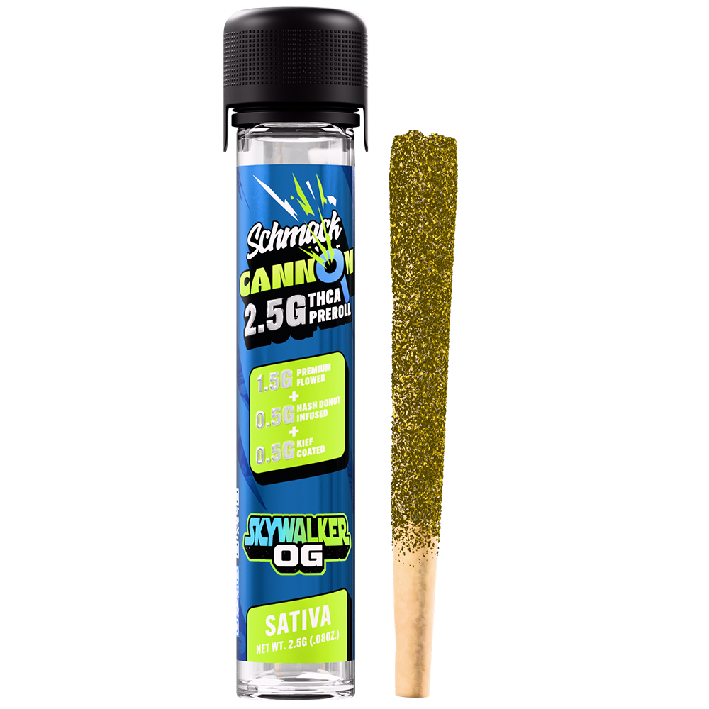 CANNON KIEF COATED & HASH INFUSED 2.5G PREROLL | SKYWALKER OG