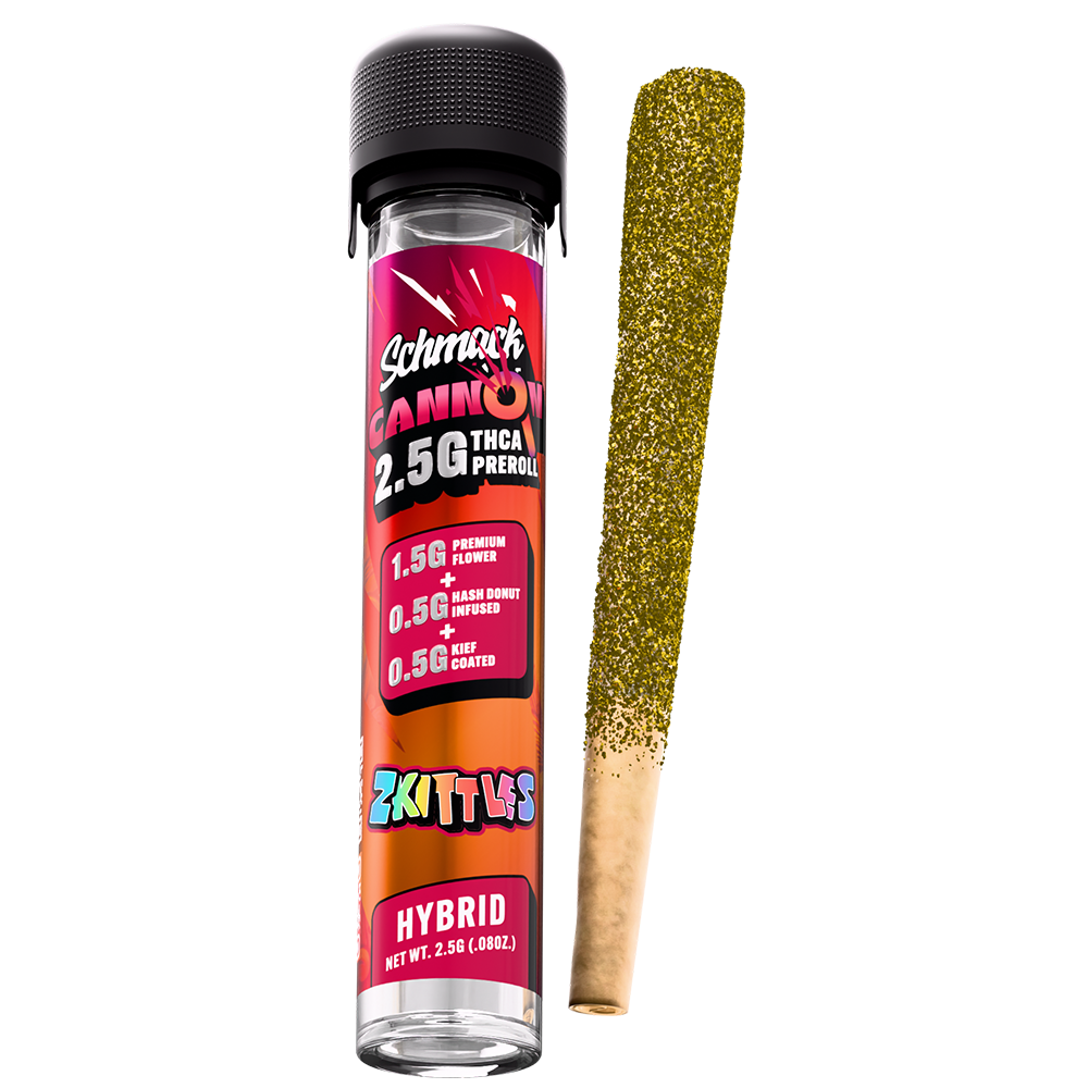 CANNON KIEF COATED & HASH INFUSED 2.5G PREROLL | ZKITTLES