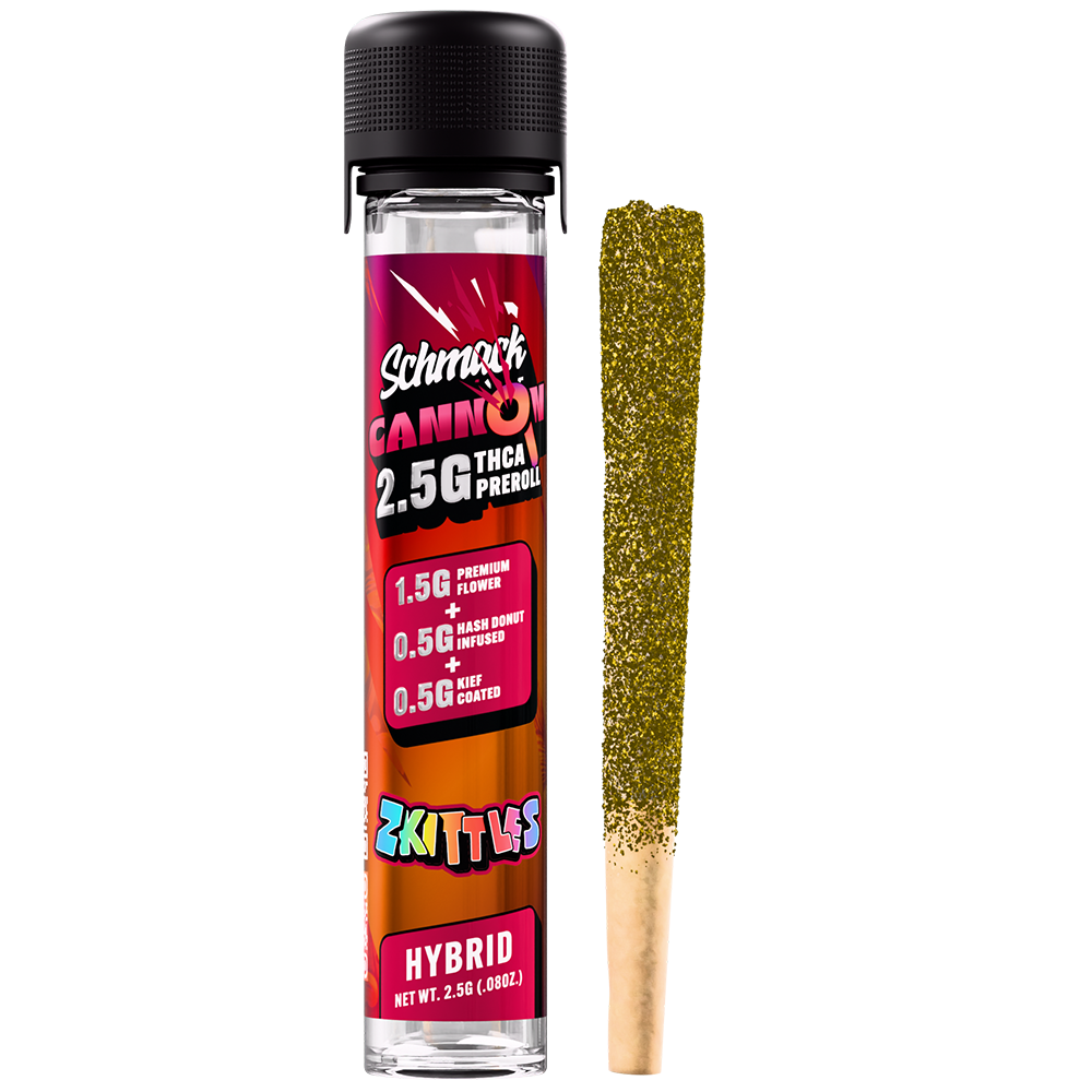 CANNON KIEF COATED & HASH INFUSED 2.5G PREROLL | ZKITTLES