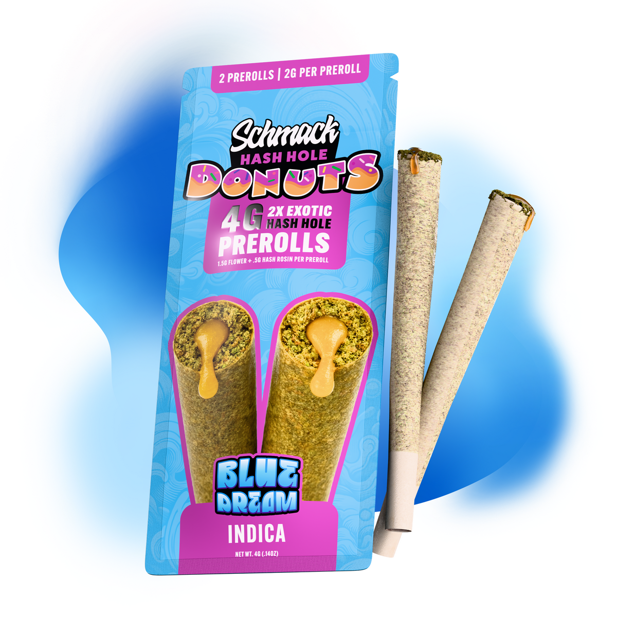 DONUTS HASH INFUSED 4G PREROLL | BLUE DREAM