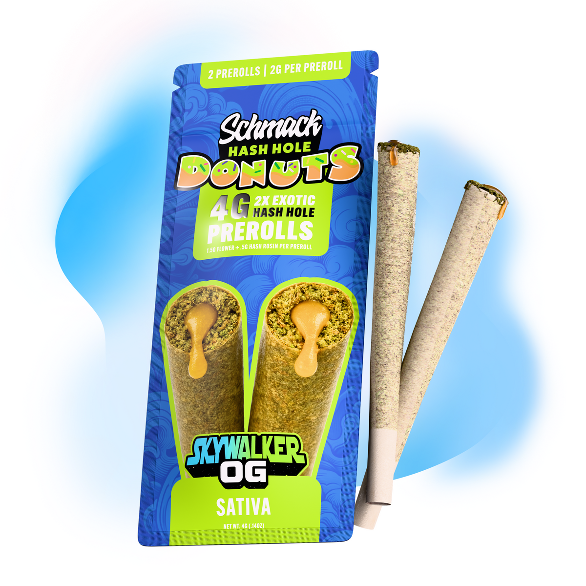 DONUTS HASH INFUSED 4G PREROLL | SKYWALKER OG