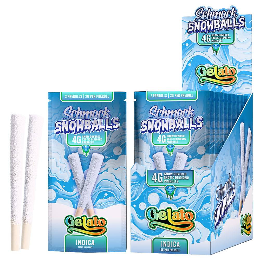 SNOWBALLS COATED 4G PREROLL | GELATO