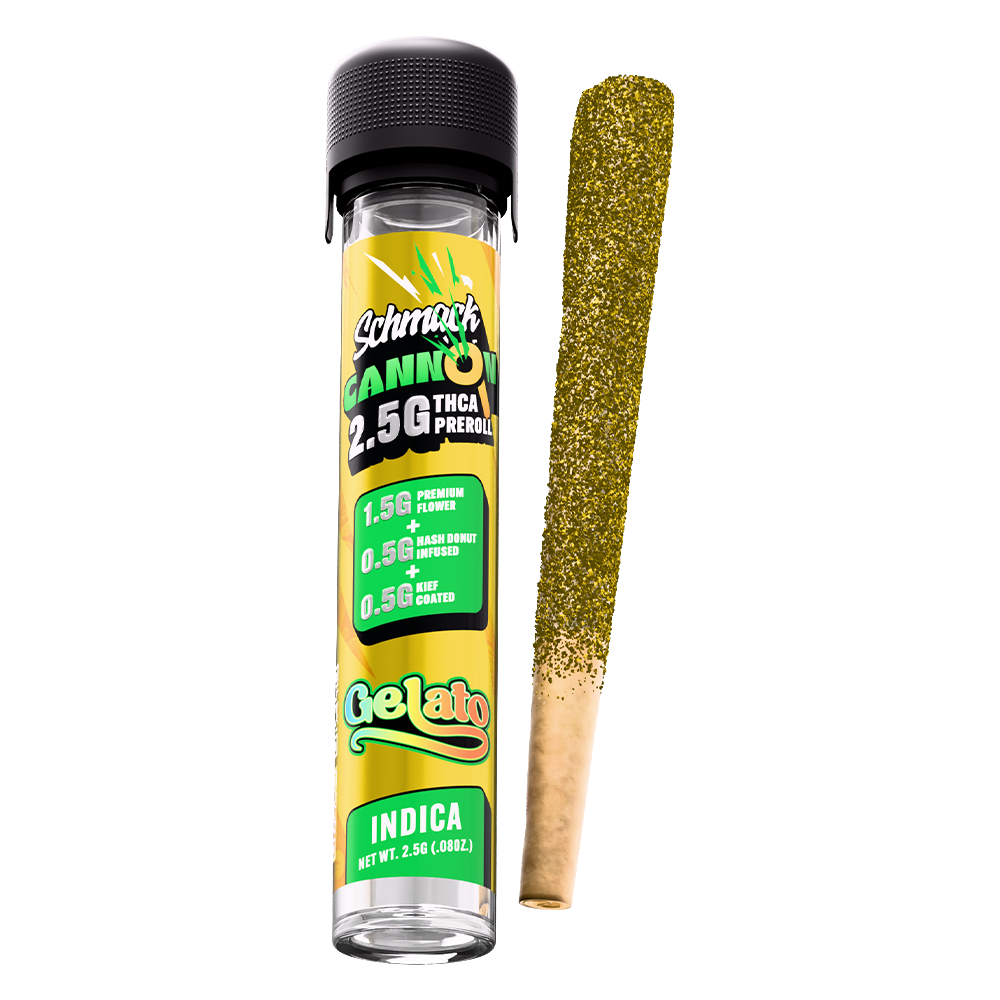 CANNON KIEF COATED & HASH INFUSED 2.5G PREROLL | GELATO