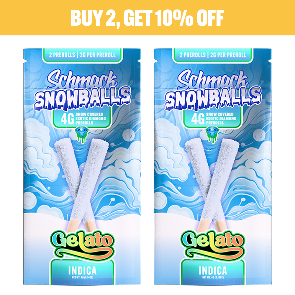 SNOWBALLS COATED 4G PREROLL | GELATO