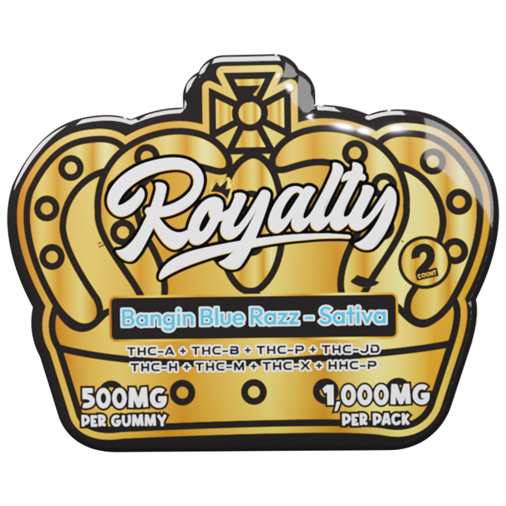 Royalty Potent Blend Gummies | Bangin Blue Razz - Sativa