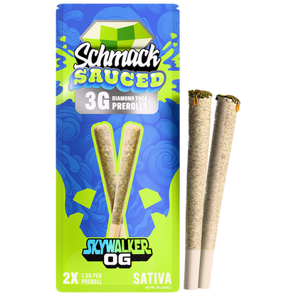 SAUCED DIAMOND 3G PREROLL | SKYWALKER OG