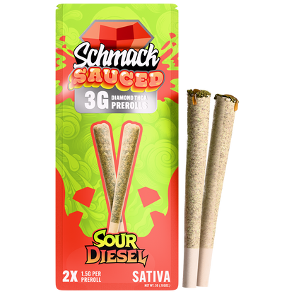 SAUCED DIAMOND 3G PREROLL | SOUR DIESEL