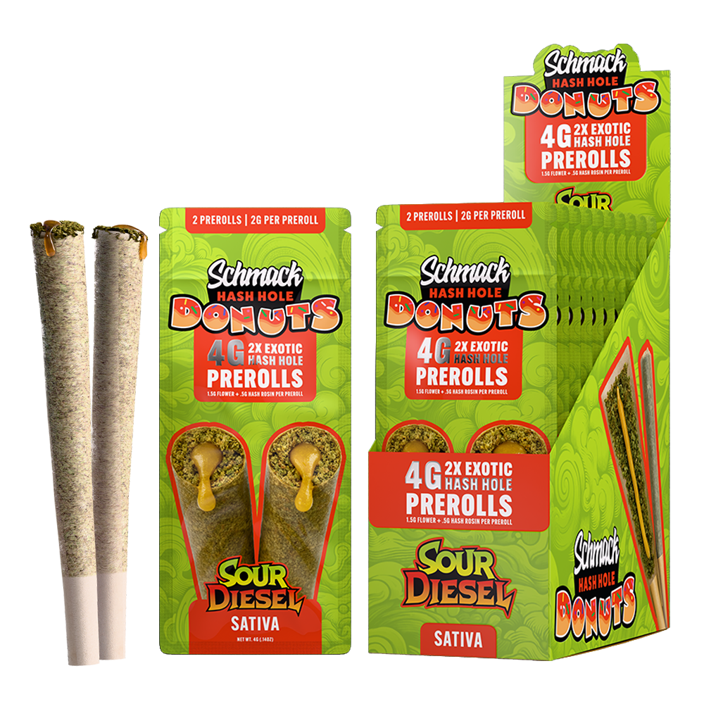 DONUTS HASH INFUSED 4G PREROLL | SOUR DIESEL