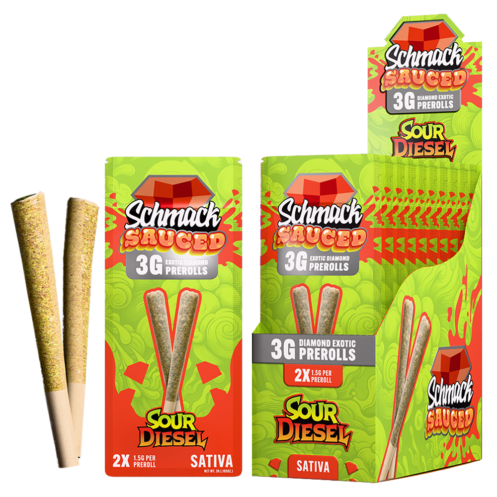 SAUCED DIAMOND 3G PREROLL | SOUR DIESEL