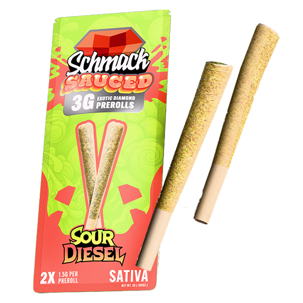 SAUCED DIAMOND 3G PREROLL | SOUR DIESEL