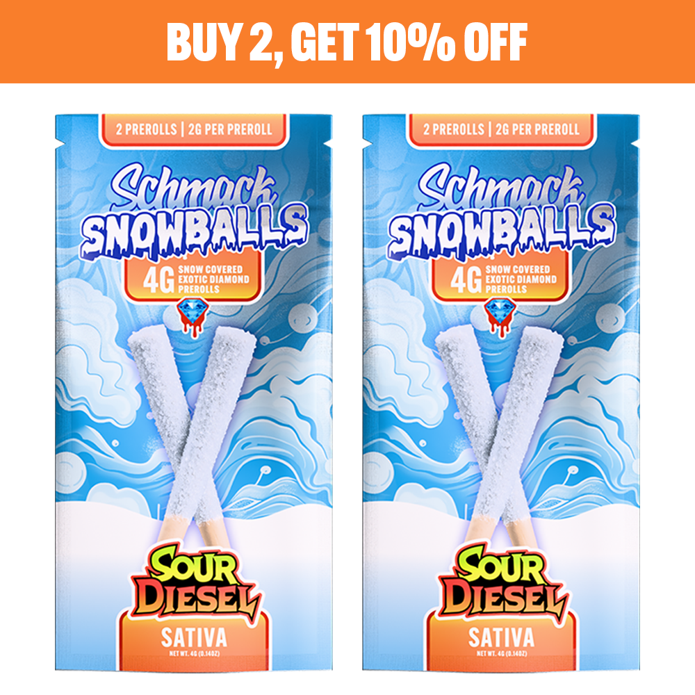 SNOWBALLS COATED 4G PREROLL | SOUR DIESEL