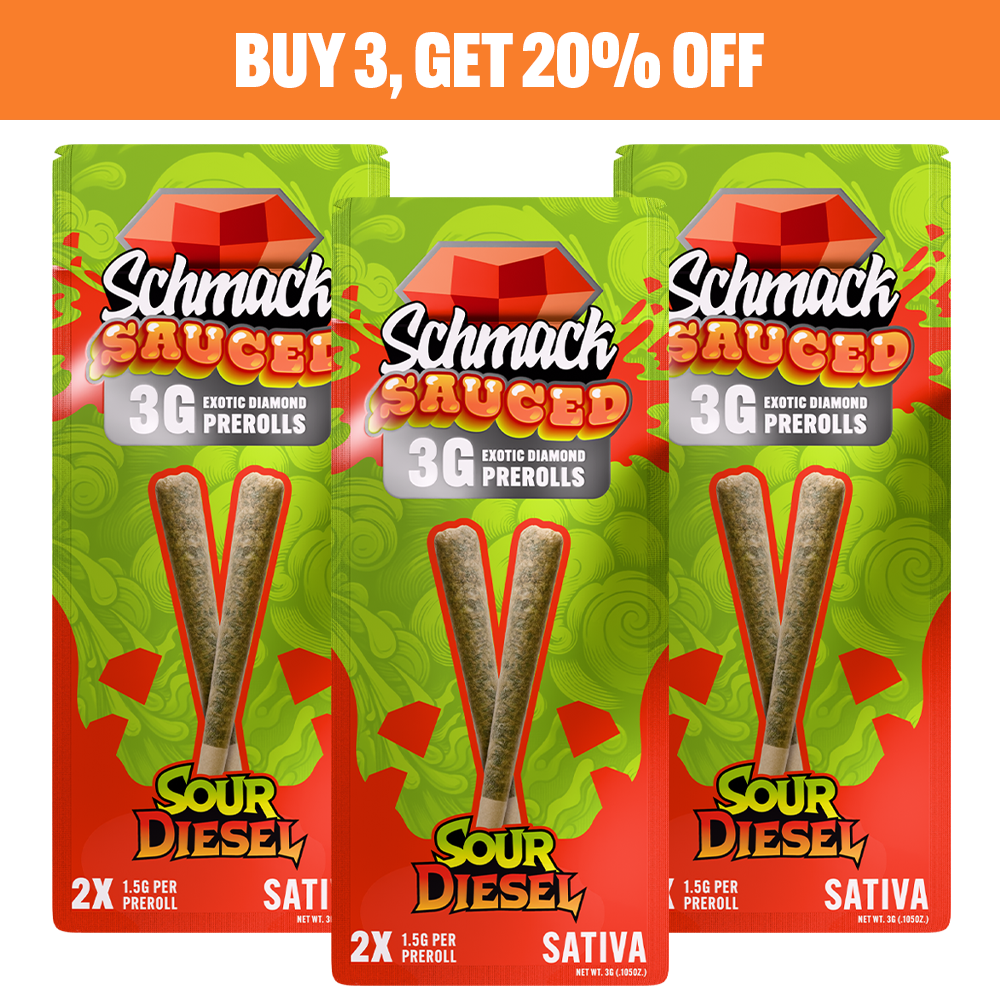SAUCED DIAMOND 3G PREROLL | SOUR DIESEL