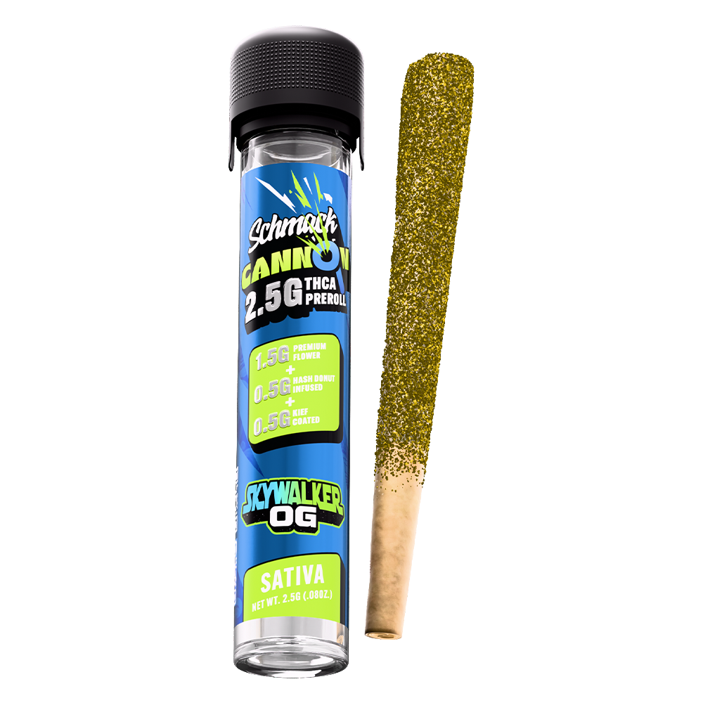 CANNON KIEF COATED & HASH INFUSED 2.5G PREROLL | SKYWALKER OG