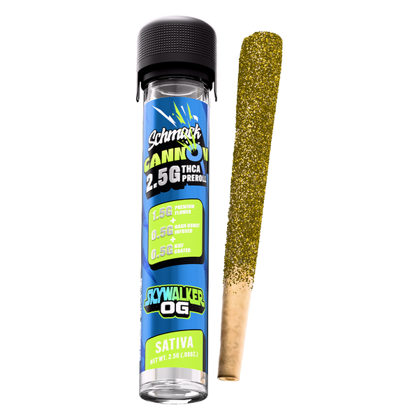 CANNON KIEF COATED & HASH INFUSED 2.5G PREROLL | SKYWALKER OG