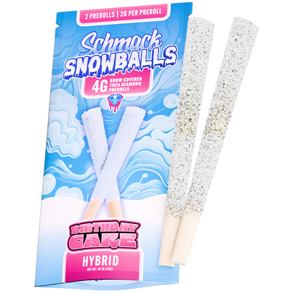 SNOWBALLS COATED 4G PREROLL | BIRTHDAY CAKE