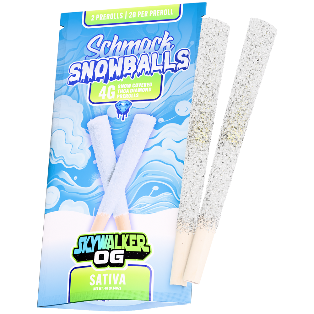 SNOWBALLS COATED 4G PREROLL | SKYWALKER OG