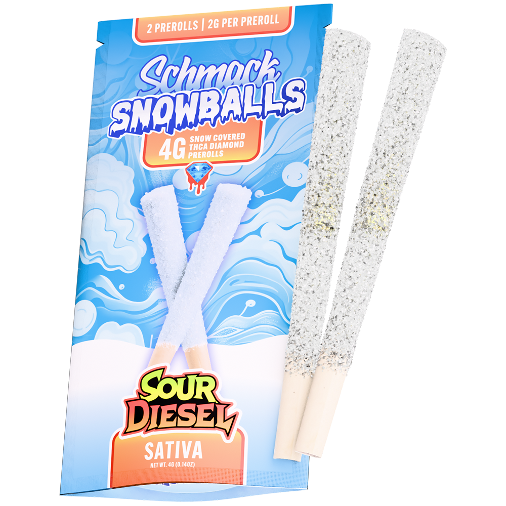 SNOWBALLS COATED 4G PREROLL | SOUR DIESEL