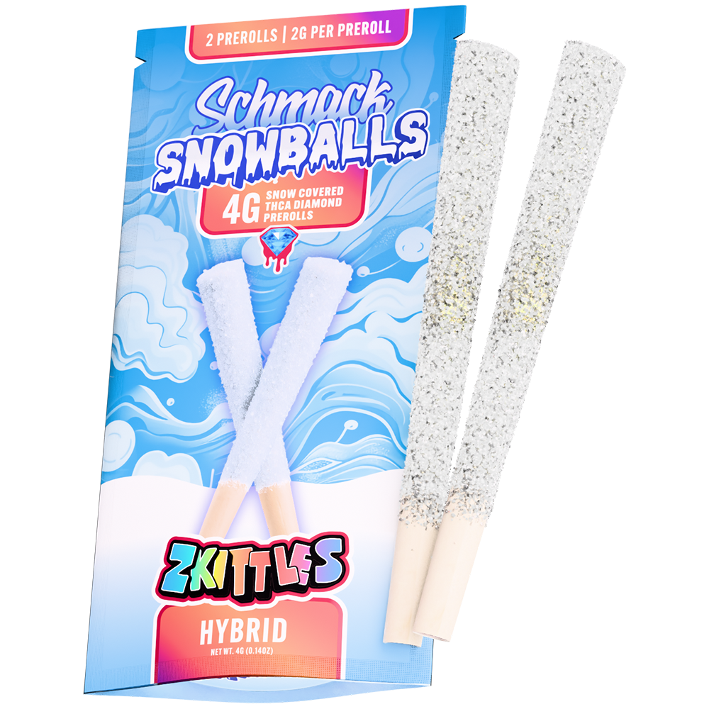SNOWBALLS COATED 4G PREROLL | ZKITTLES