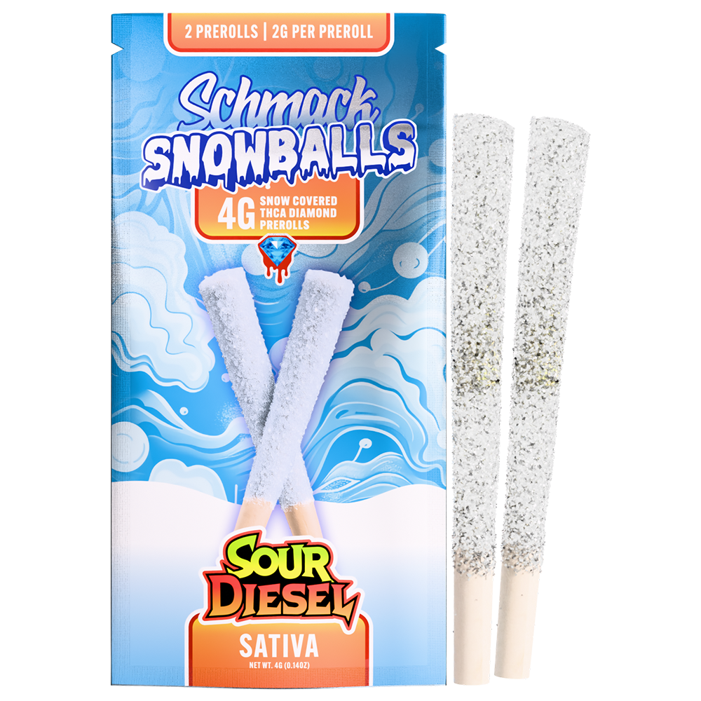 SNOWBALLS COATED 4G PREROLL | SOUR DIESEL