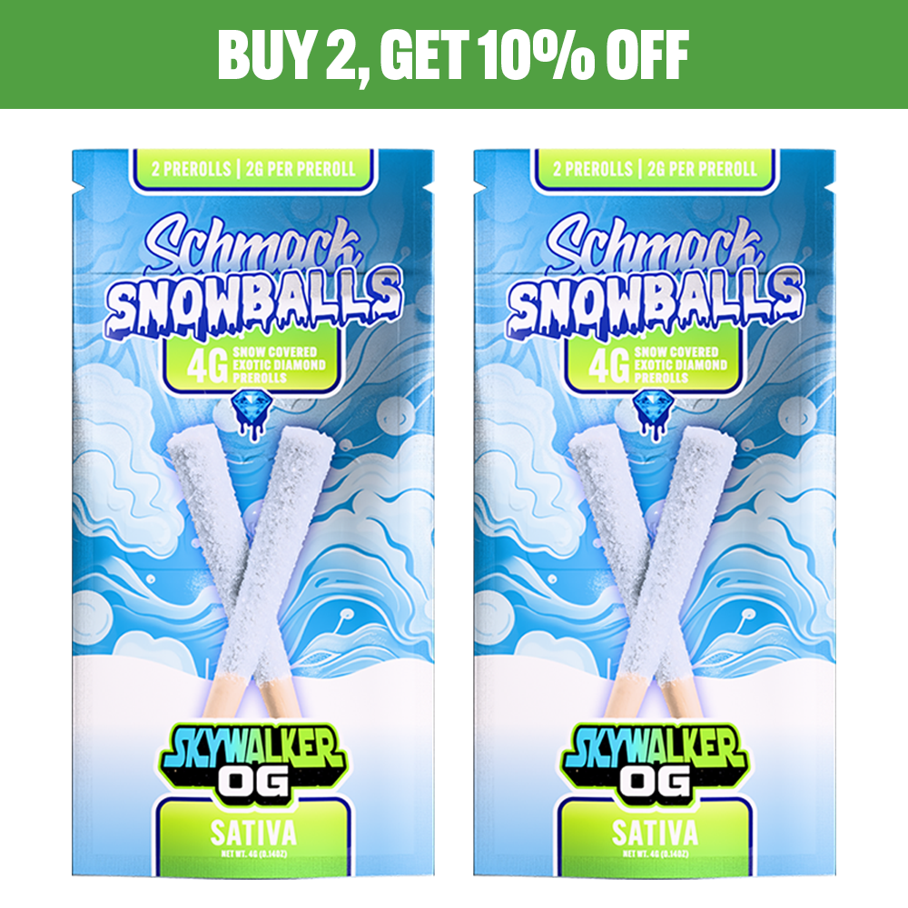 SNOWBALLS COATED 4G PREROLL | SKYWALKER OG