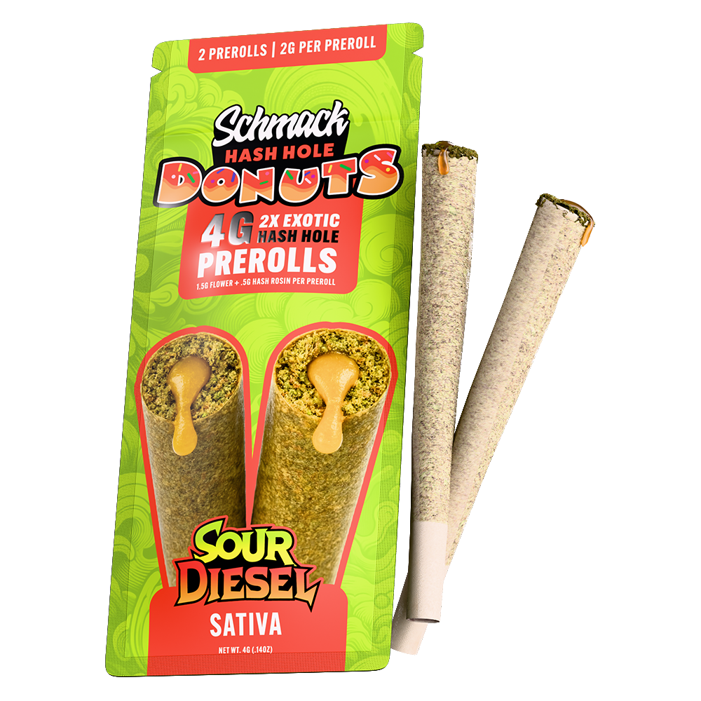 DONUTS HASH INFUSED 4G PREROLL | SOUR DIESEL