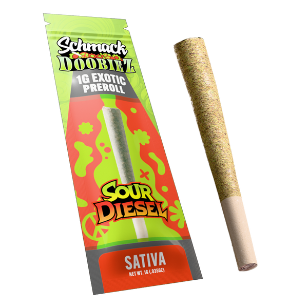 DOOBIEZ EXOTIC 1G PREROLL | SOUR DIESEL