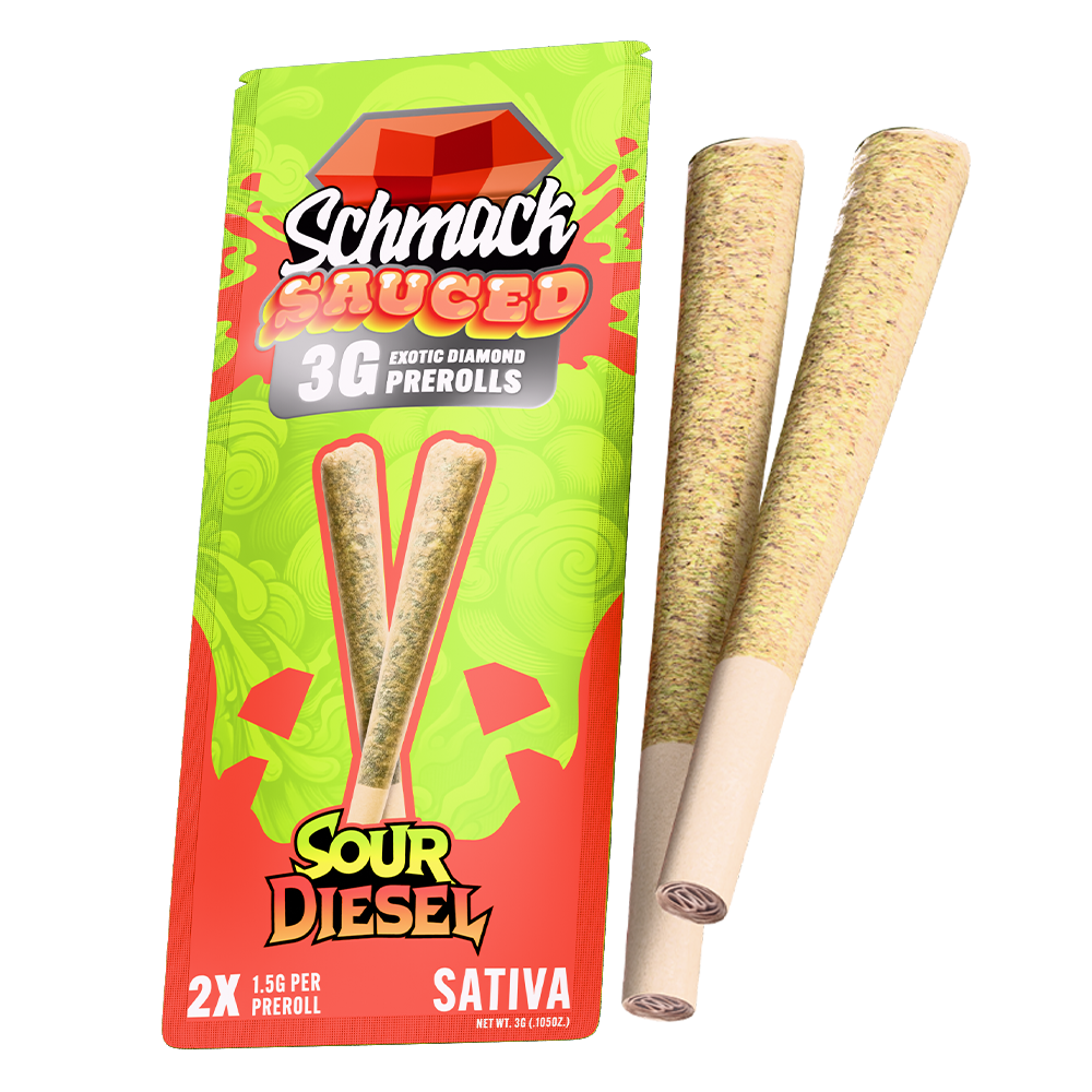 SAUCED DIAMOND 3G PREROLL | SOUR DIESEL