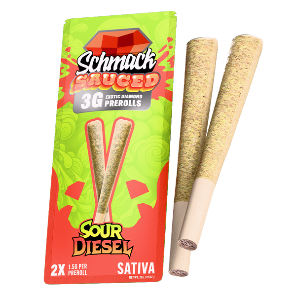 SAUCED DIAMOND 3G PREROLL | SOUR DIESEL