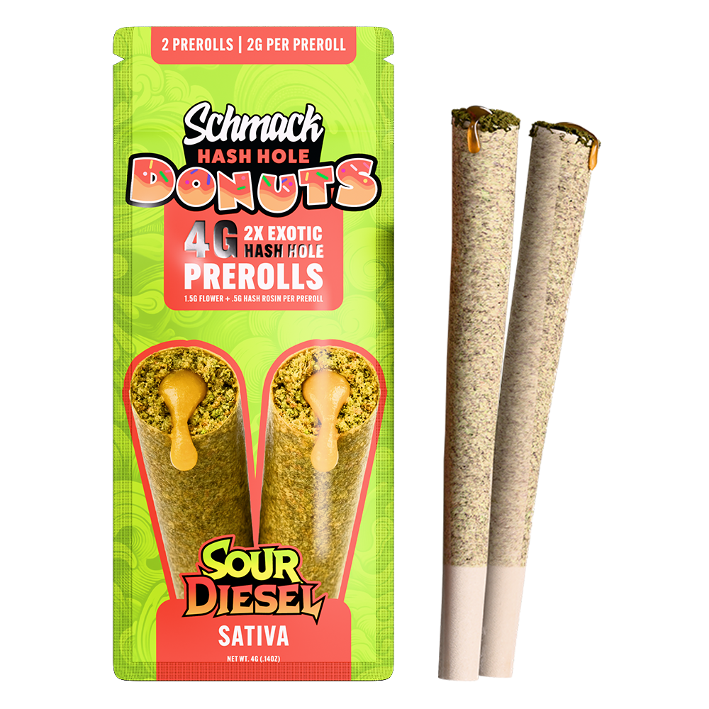 DONUTS HASH INFUSED 4G PREROLL | SOUR DIESEL