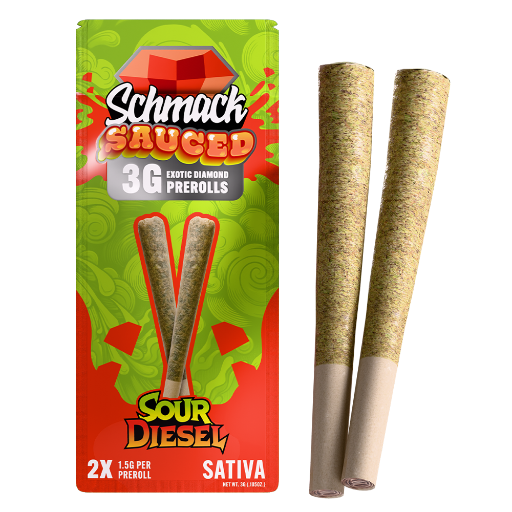 SAUCED DIAMOND 3G PREROLL | SOUR DIESEL