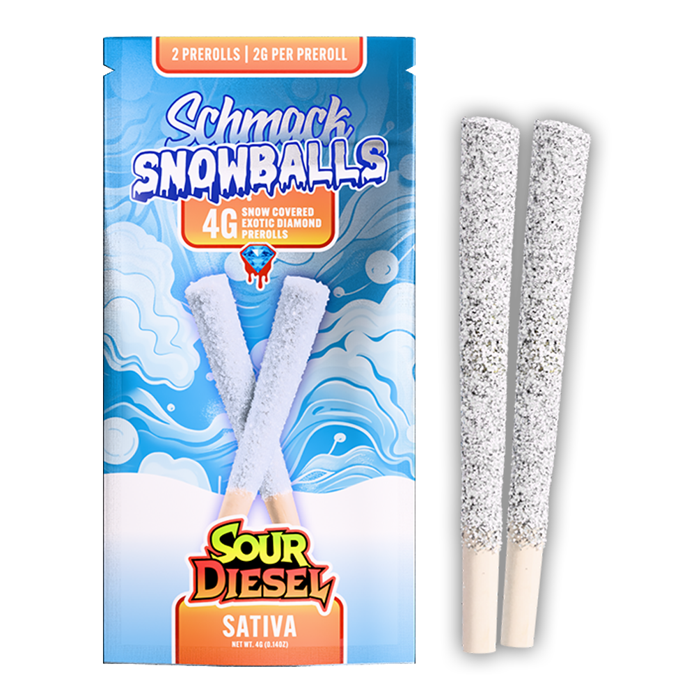 SNOWBALLS COATED 4G PREROLL | SOUR DIESEL