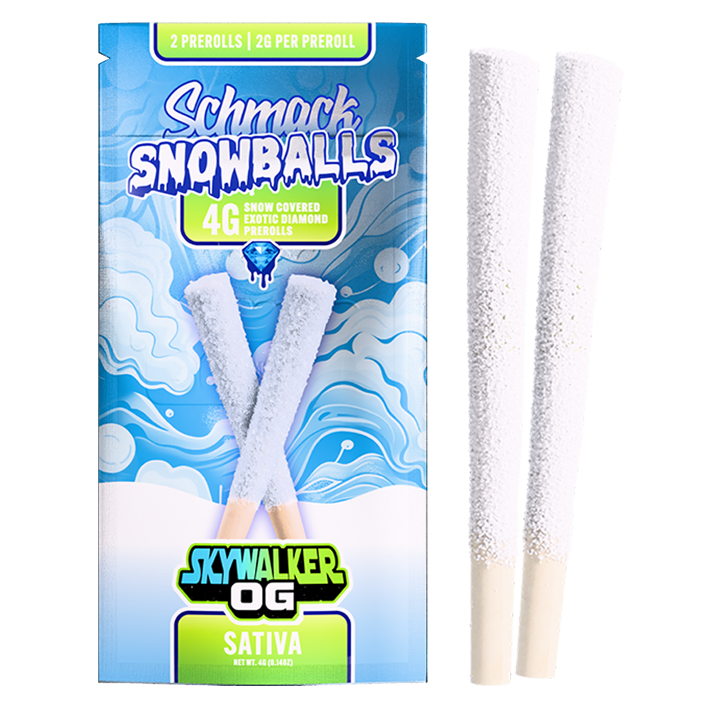 SNOWBALLS COATED 4G PREROLL | SKYWALKER OG