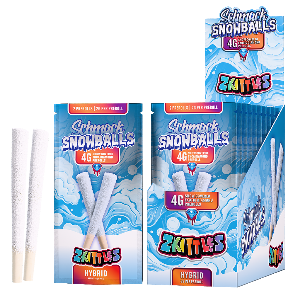 SNOWBALLS COATED 4G PREROLL | ZKITTLES