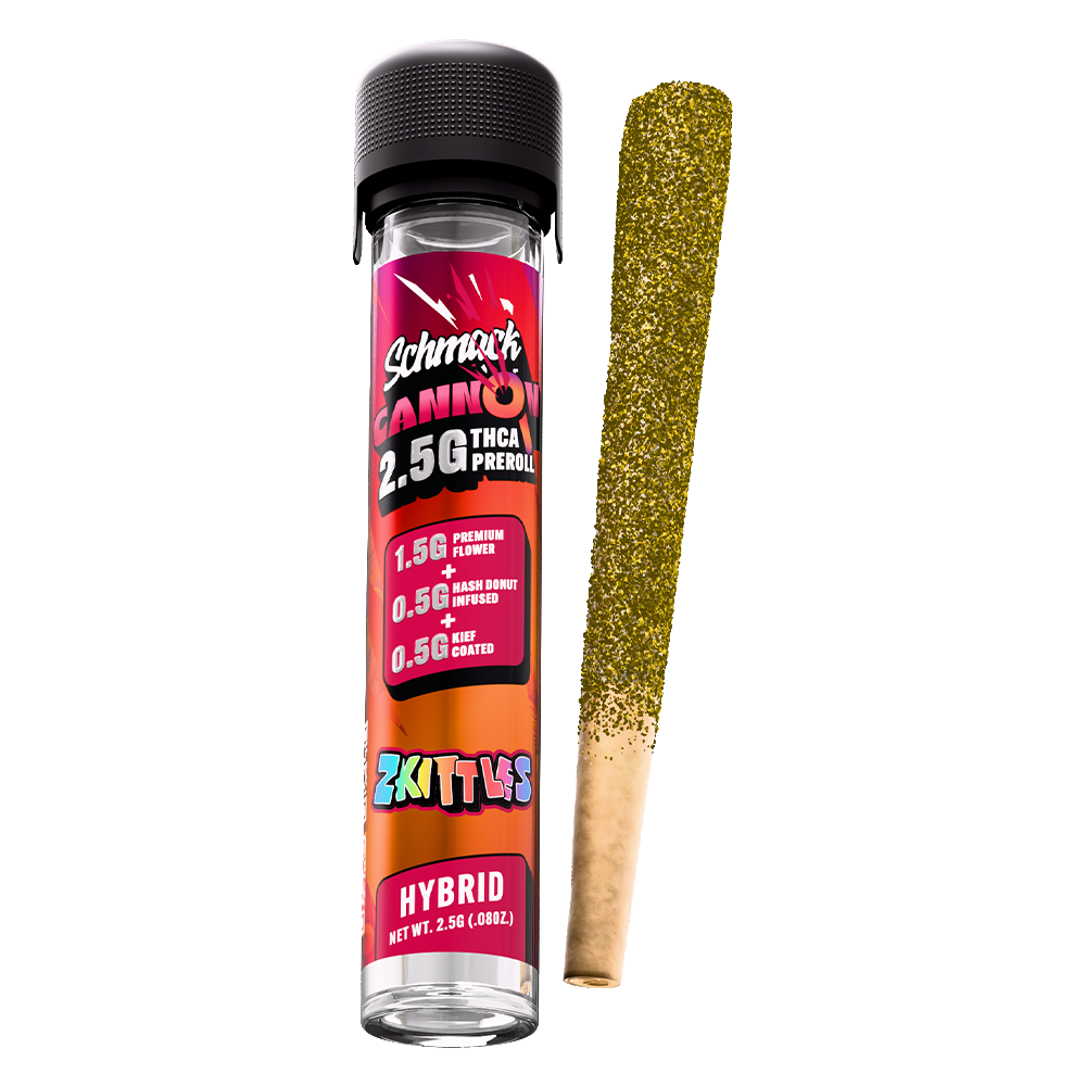 CANNON KIEF COATED & HASH INFUSED 2.5G PREROLL | ZKITTLES