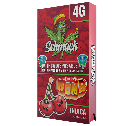 Schmack THCa 4 Gram Disposable | Cherry Bomb