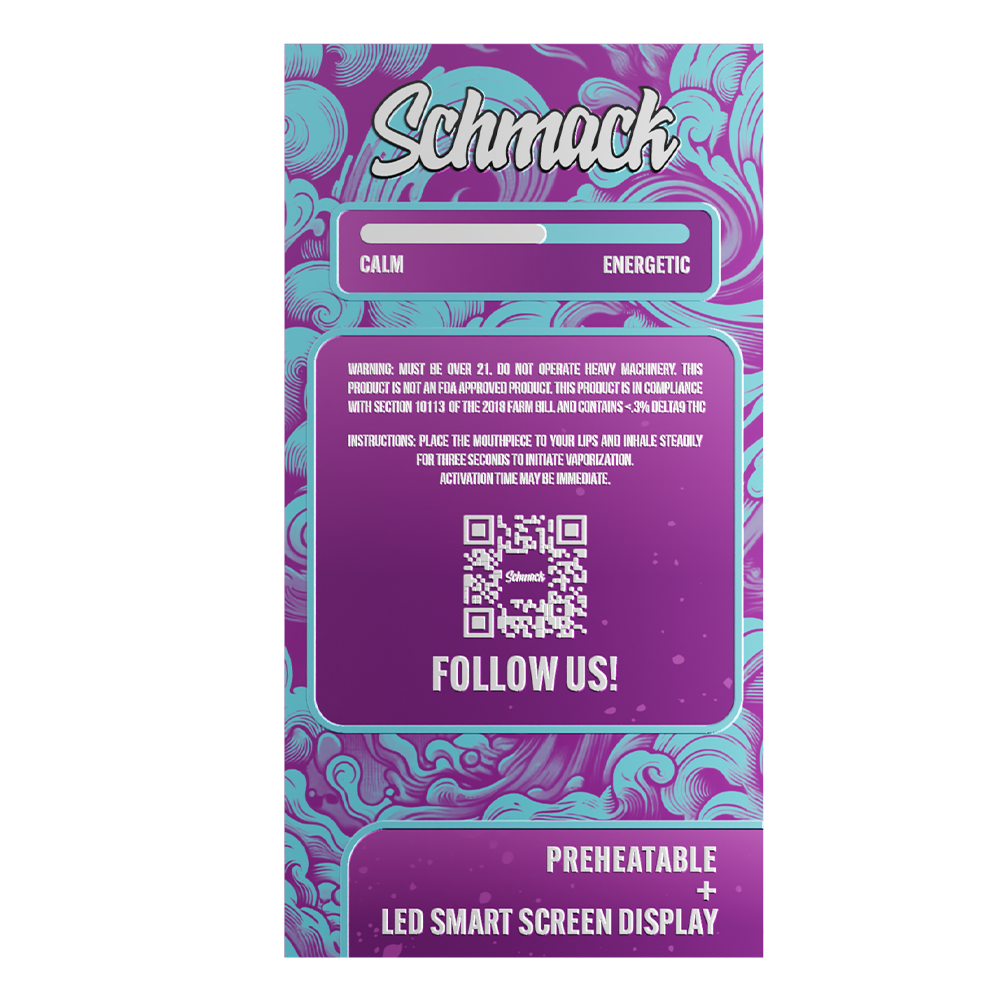 Schmack THCa 4 Gram Disposable | Cosmic Runtz